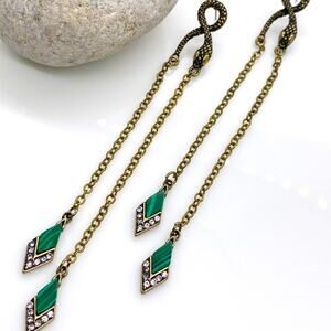 NEW Serpent Chain Dangle Earrings